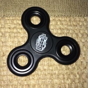 Black AMS Cure Fidget Spinner